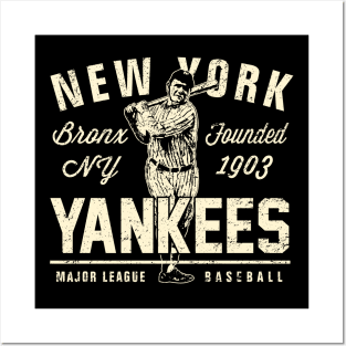 Vintage New York Yankees 1 by Buck Tee Posters and Art